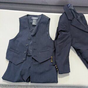 Boys Navy Suit Kenneth Cole